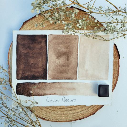 Cacao Oscuro | Half Pan Watercolor