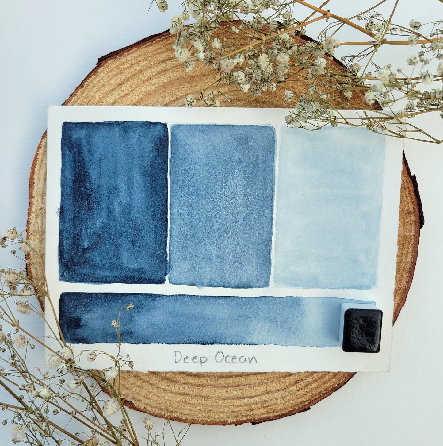 Blues - 4 Watercolor Travel Palette